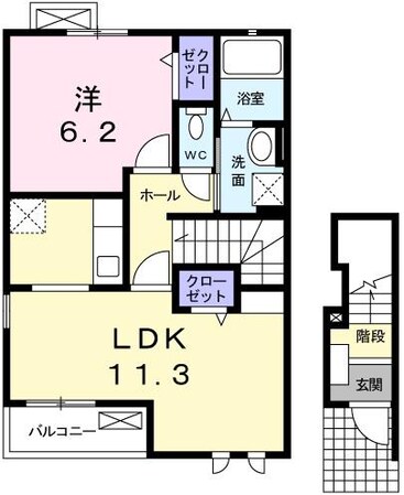 リトリートＳの物件間取画像